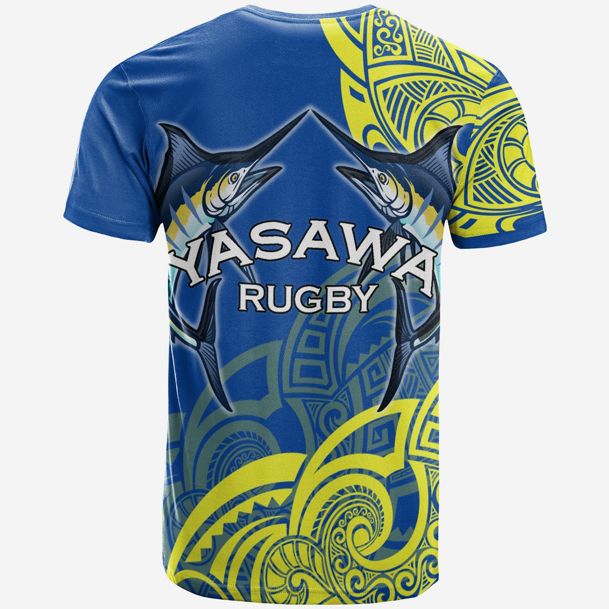 Yasawa Rugby Union Fiji T Shirt Tapa Pattern LT12 - Wonder Print Shop