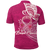 Breast Cancer Pink Ribbon Butterfly Polynesian Pink Version Polo Shirt LT12 - Wonder Print Shop