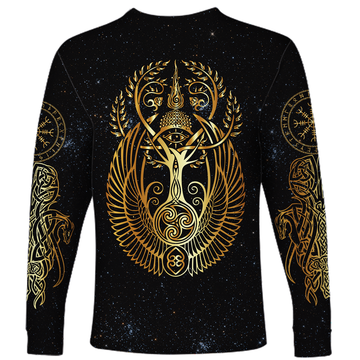 Viking Yggdrasil Tree Of Life Odin Long Sleeve Shirt LT12 - Wonder Print Shop