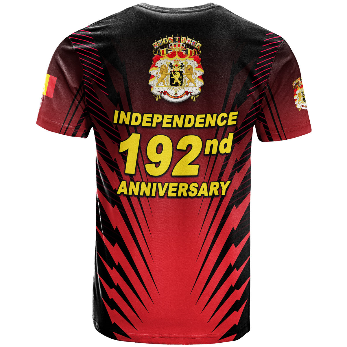 Belgium Independence Day Coat Of Arms T Shirt LT12 - Wonder Print Shop