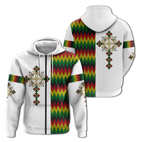 Ethiopian Art Cross Hoodie LT12 - Wonder Print Shop