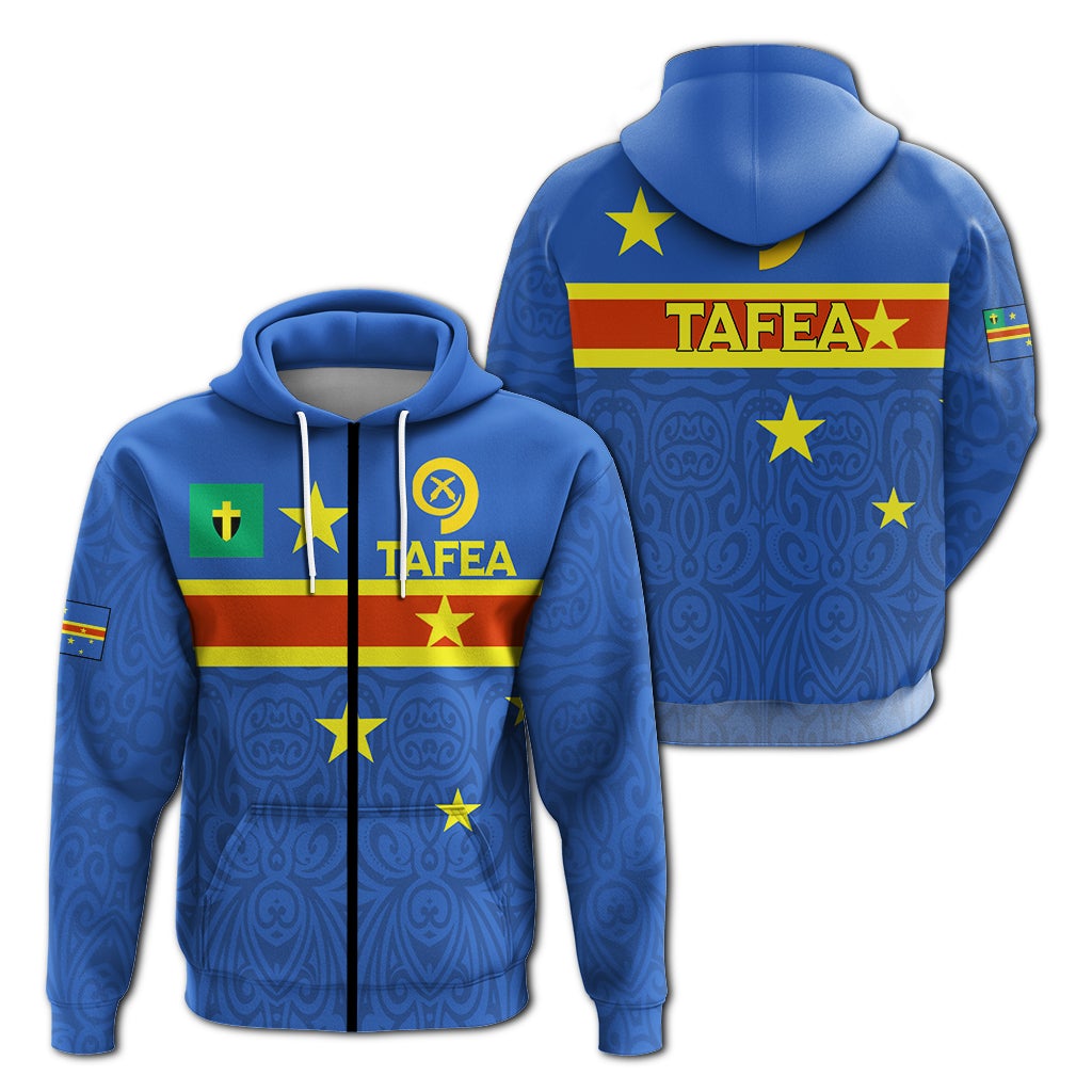 Vanuatu Tafea Province Zip Up Hoodie Flag Style LT12 - Wonder Print Shop