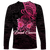 Breast Cancer Pink Ribbon Butterfly Polynesian Black Version Long Sleeve Shirt LT12 - Wonder Print Shop