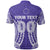 Custom Cook Islands Rarotonga Polo Shirt Purple Tribal Pattern LT12 - Wonder Print Shop