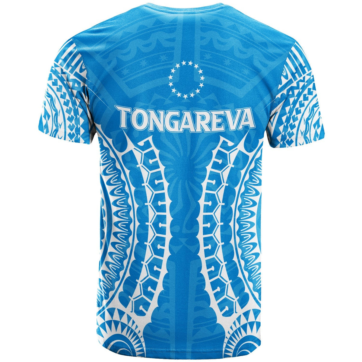 Cook Islands Tongareva T Shirt Tribal Pattern LT12 - Wonder Print Shop