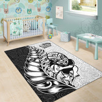 New Zealand Maori All Black Rugby Area Rug LT2 - Wonder Print Shop