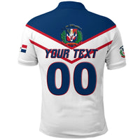 Custom Dominican Republic Baseball Pride Polo Shirt LT12 - Wonder Print Shop