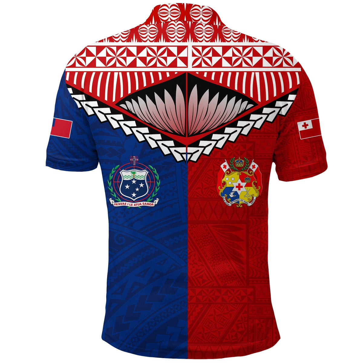 Tonga Combine Samoa Pride Polo Shirt LT12 - Wonder Print Shop
