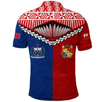 Tonga Combine Samoa Pride Polo Shirt LT12 - Wonder Print Shop