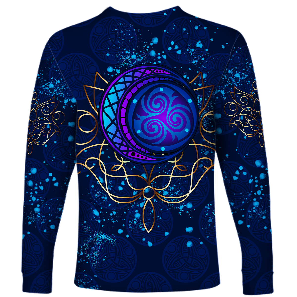 Celtic Moon Elven Style Long Sleeve Shirt LT12 - Wonder Print Shop
