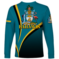 The Bahamas 49th Anniversary Independence Day Blue Marlin Long Sleeve Shirt LT12 - Wonder Print Shop