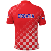 Croatia Polo Shirt Football 2022 Champions Pride Red LT12 - Wonder Print Shop