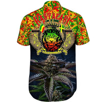 Rastafari Ethiopia Jamaica With Canabis Hawaiian Shirt LT13 - Wonder Print Shop