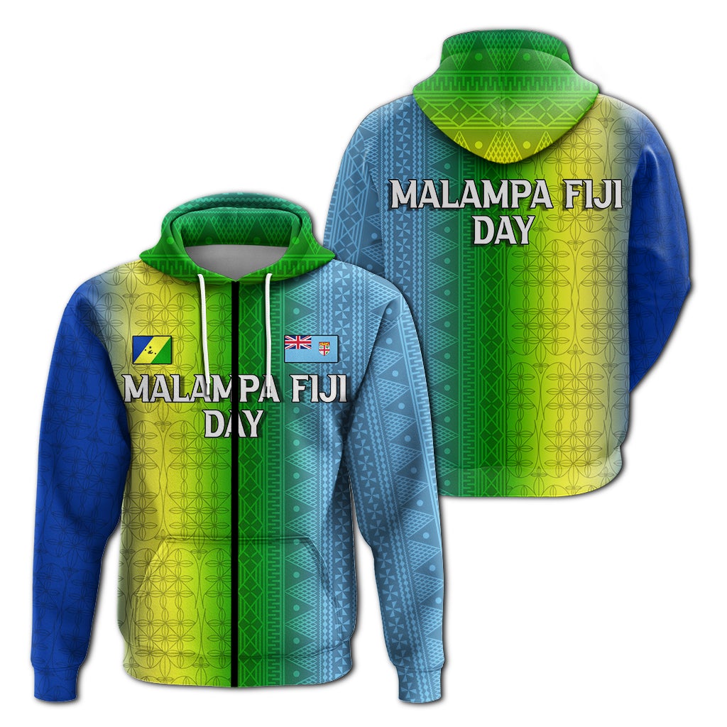 Vanuatu Malampa Fiji Day Zip Up Hoodie Flag Version LT12 - Wonder Print Shop