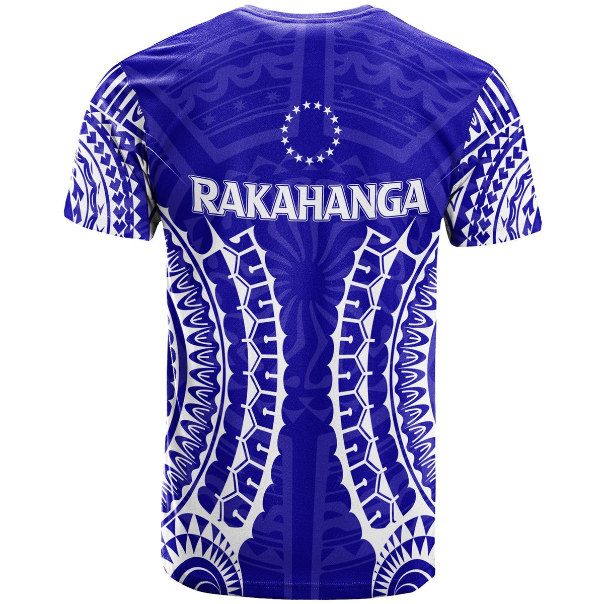 Cook Islands Rakahanga T Shirt Tribal Pattern LT12 - Wonder Print Shop