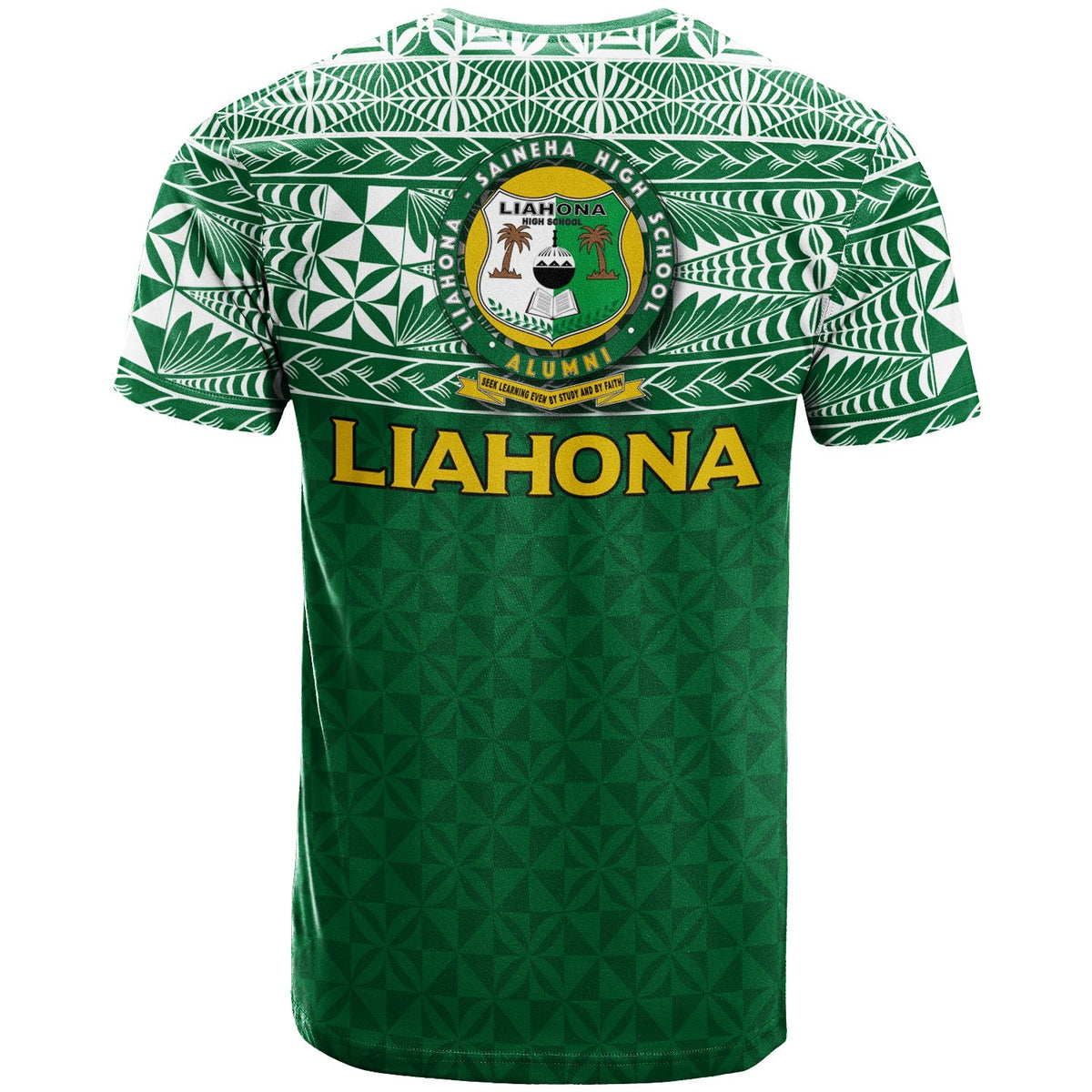 Custom Liahona Tonga T Shirt Tongan Pattern LT12 - Wonder Print Shop