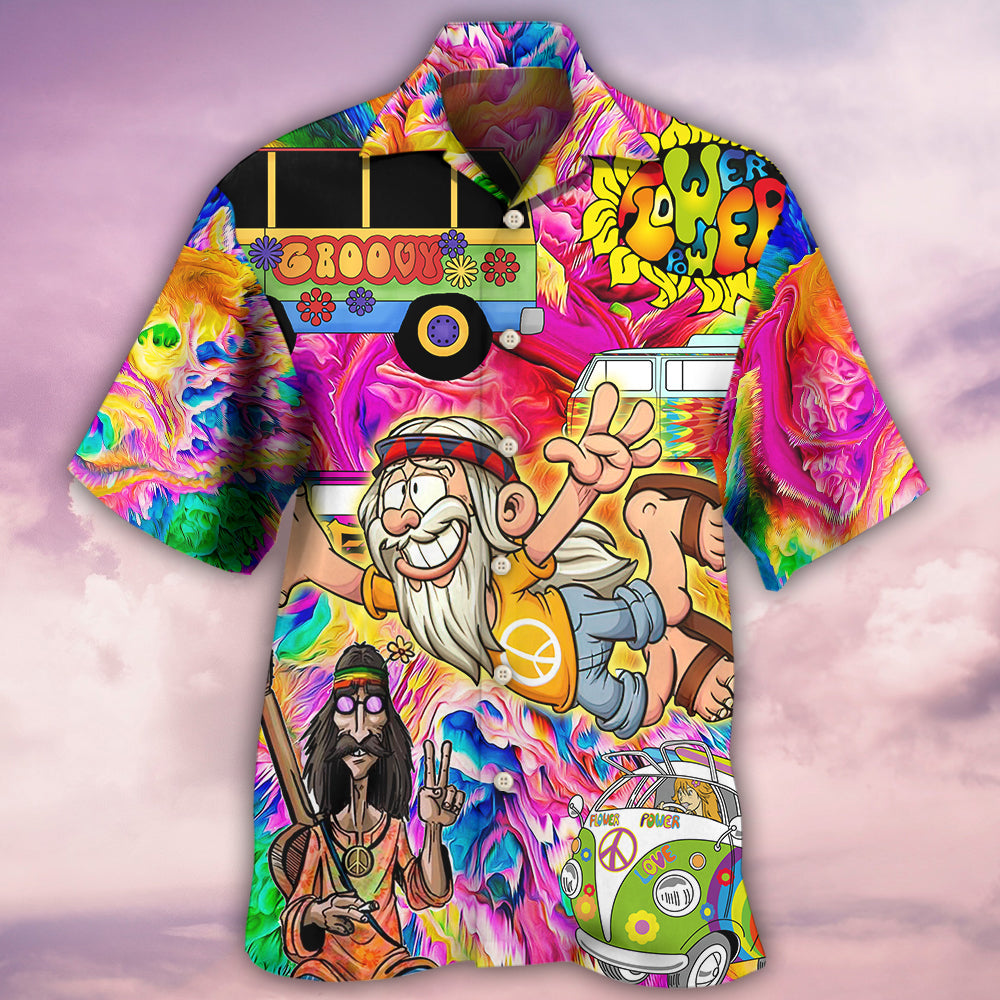 Hippie I'm Not Old I'm Vintage Hawaiian Shirt - Wonder Print Shop