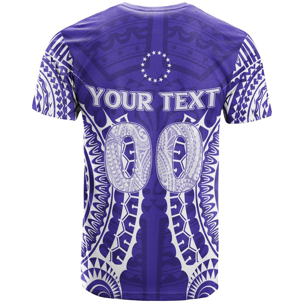 Custom Cook Islands T Shirt Rarotonga Purple Tribal Pattern LT12 - Wonder Print Shop
