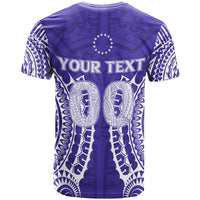 Custom Cook Islands T Shirt Rarotonga Purple Tribal Pattern LT12 - Wonder Print Shop