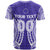 Custom Cook Islands T Shirt Rarotonga Purple Tribal Pattern LT12 - Wonder Print Shop