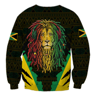 Jamaica Rastafarian Lion Pride Sweatshirt LT12 - Wonder Print Shop