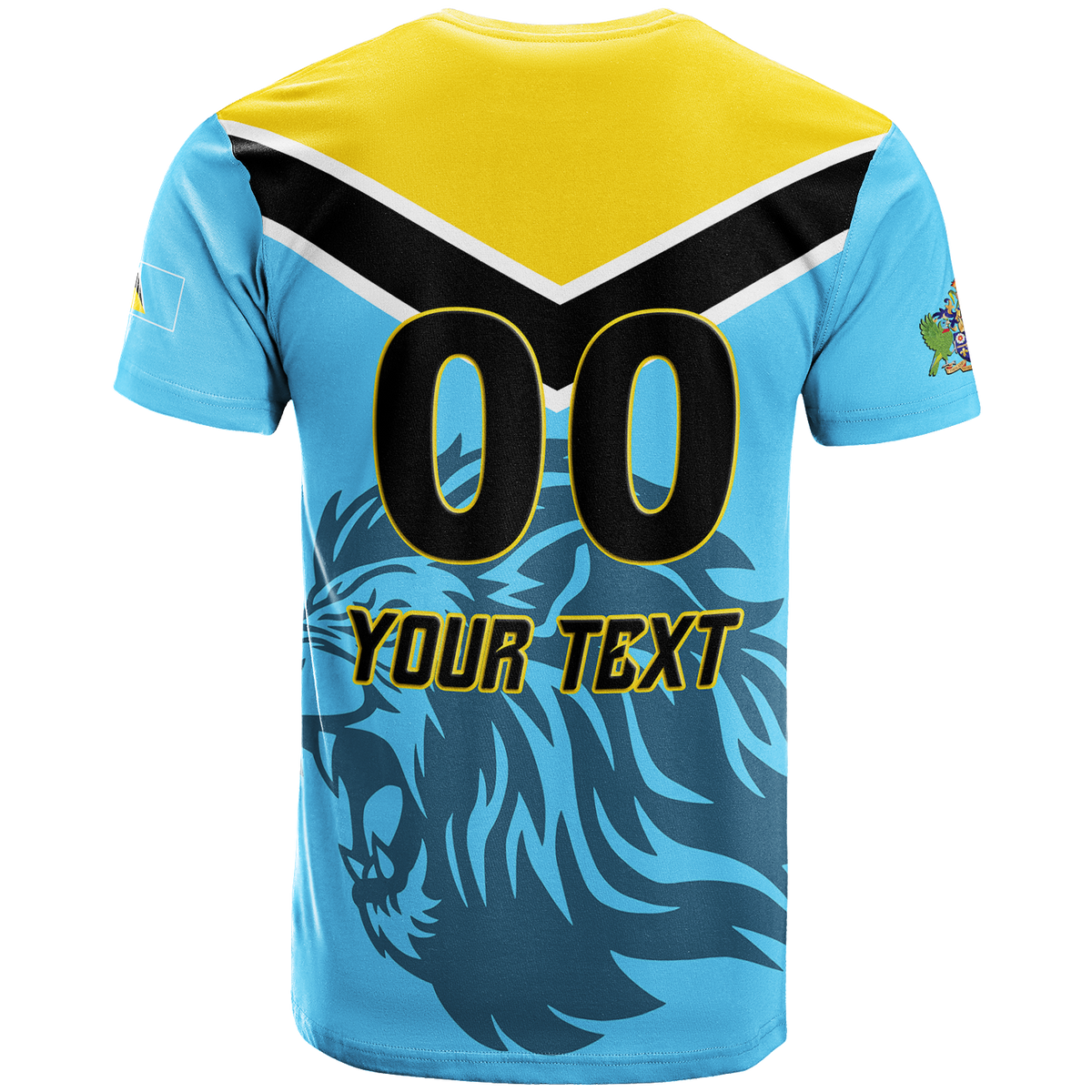 Custom Saint Lucia Kings Pride T Shirt LT12 - Wonder Print Shop