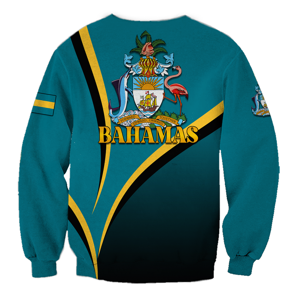 The Bahamas 49th Anniversary Independence Day Blue Marlin Sweatshirt LT12 - Wonder Print Shop