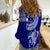 Tonga Women Casual Shirt Tongan Blue Turtle LT12 - Wonder Print Shop