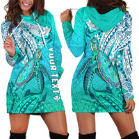 (Custom Personalised) Hawaiian Islands Hoodie Dress Turtle Mix Hawaii Polynesian LT13 - Wonder Print Shop