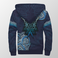 Viking Valknut Tattoo Art Sherpa Hoodie LT12 - Wonder Print Shop