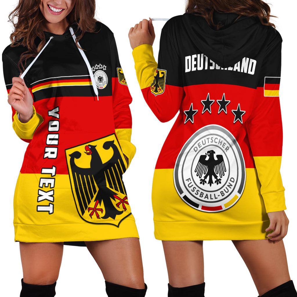 (Custom Personalised) Germany Football Hoodie Dress Deutschland Sporty Style LT13 - Wonder Print Shop