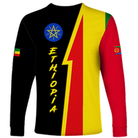 Eritrea Combine Ethiopia Flag Legend Long Sleeve Shirt LT12 - Wonder Print Shop