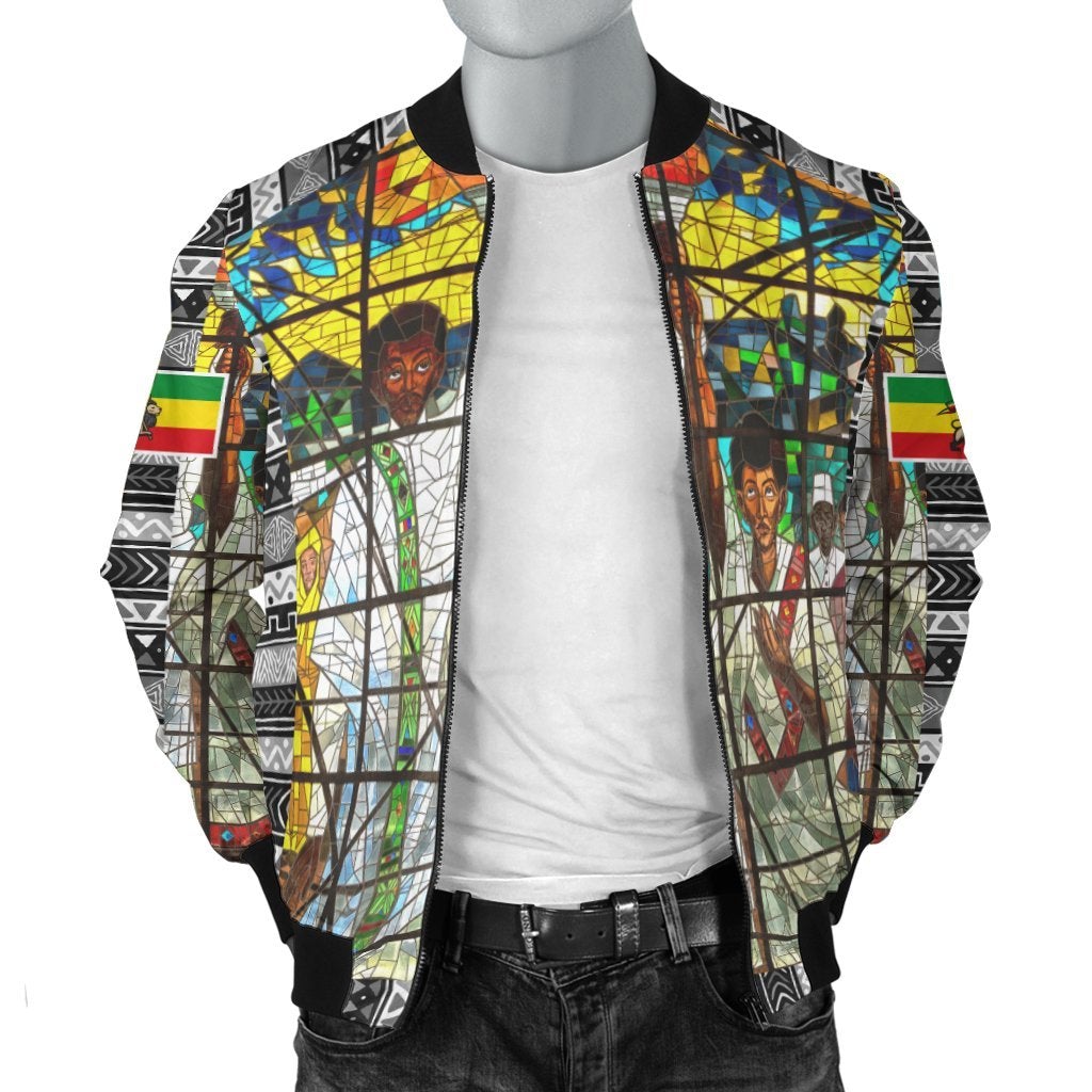 African Ethiopia Orthodox Bomber Jacket - The Total Liberation Of Africa LT20 - Wonder Print Shop