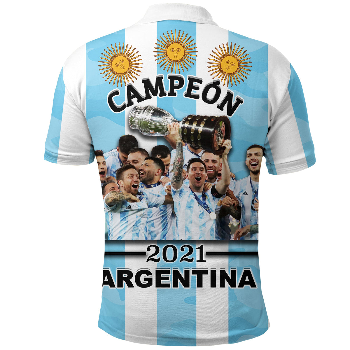 Argentina Champion 2021 Teammate Polo Shirt LT20 - Wonder Print Shop