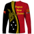 Papua New Guinea Independence Anniversary Polynesian Tribal Long Sleeve Shirt LT12 - Wonder Print Shop