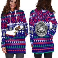 American Samoa Christmas Hoodie Dress - Ugly Christmas LT12 - Wonder Print Shop