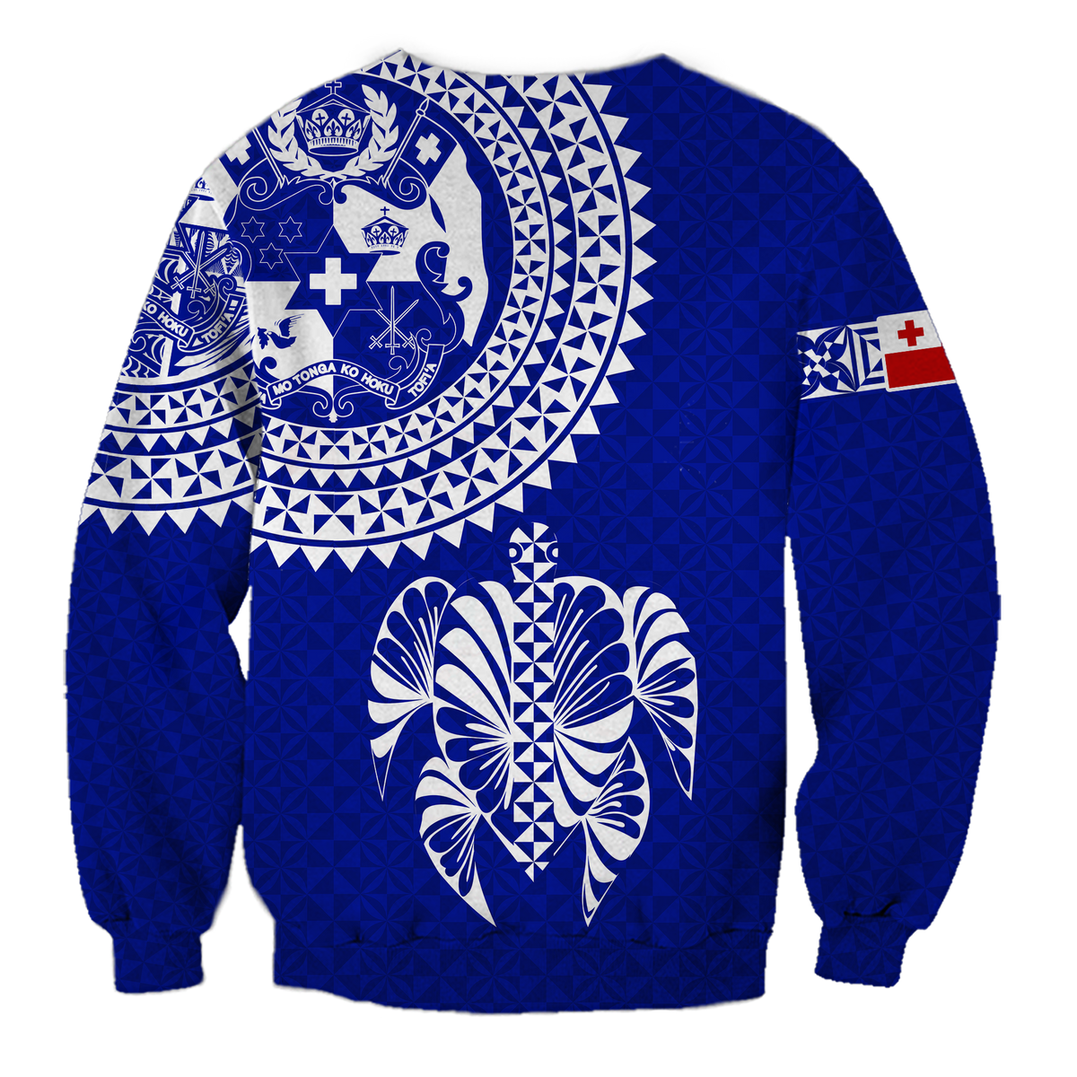Tonga Sweatshirt Tongan Blue Turtle LT12 - Wonder Print Shop