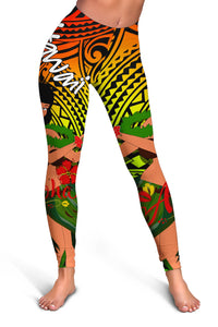 hawaii-hula-girl-reggae-women-legging