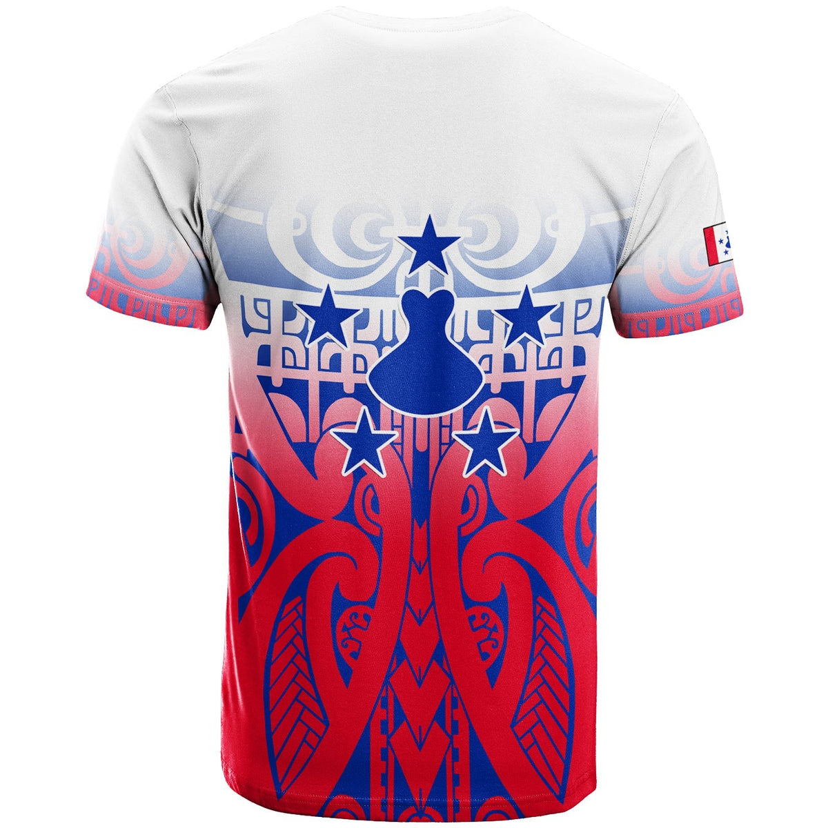 Custom Austral Islands Tribal Tattoo T Shirt LT12 - Wonder Print Shop