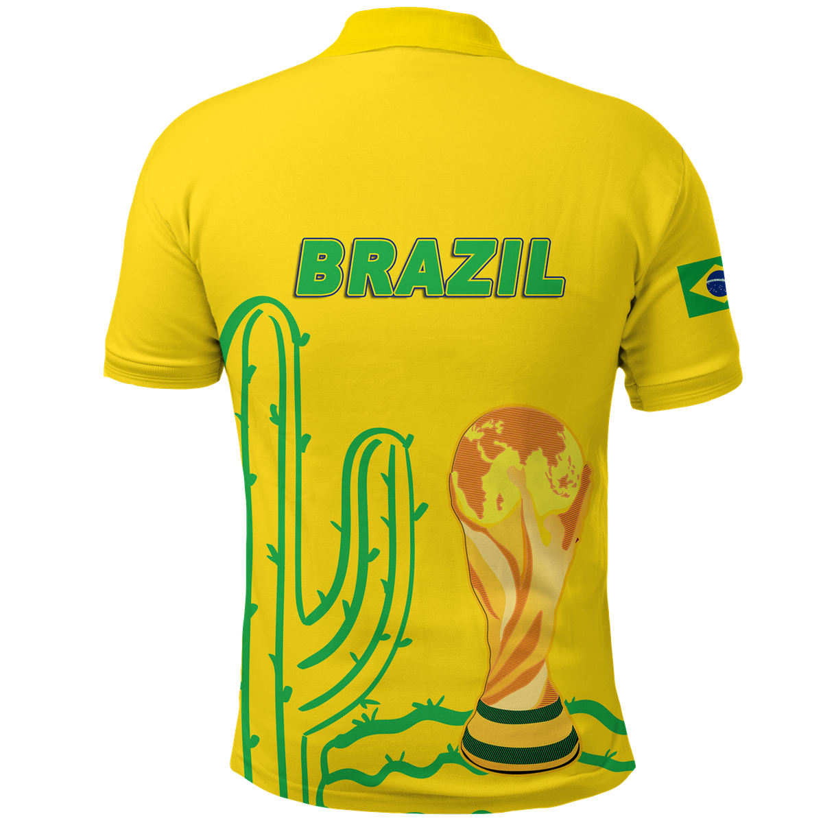 Brazil Champion Polo Shirt Football 2022 LT12 - Wonder Print Shop