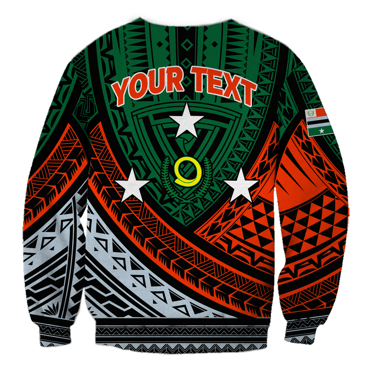 Custom Personalised Vanuatu Penama Province Tribal Pattern Sweatshirt LT12 - Wonder Print Shop