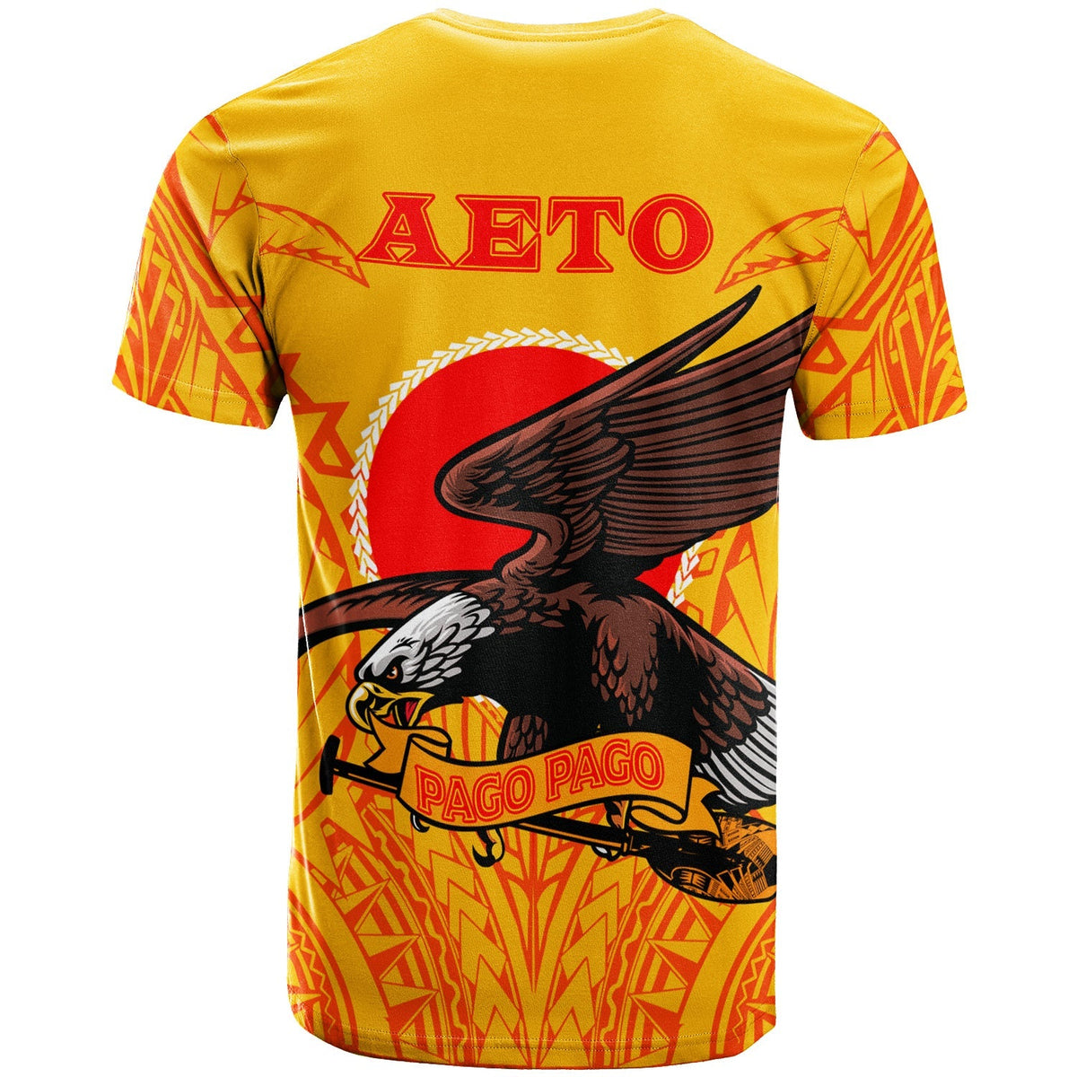 American Samoa T Shirt Aeto Pago Pago Eagle LT12 - Wonder Print Shop