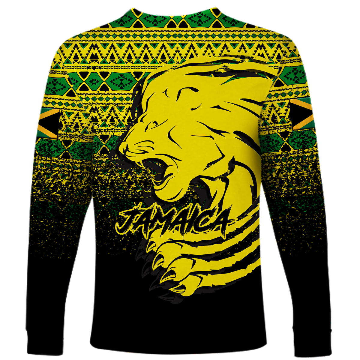 Jamaica Lion Legend Long Sleeve Shirt LT12 - Wonder Print Shop
