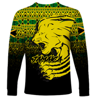 Jamaica Lion Legend Long Sleeve Shirt LT12 - Wonder Print Shop