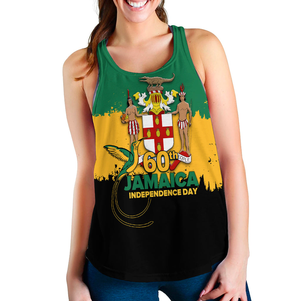 Jamaica 60th Anniversary Independence Day Women Tank Top LT12 - Wonder Print Shop