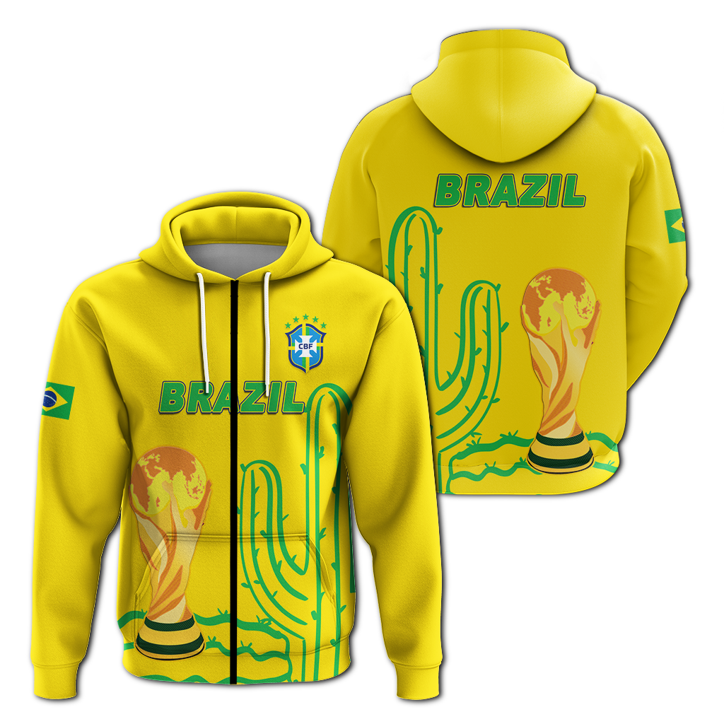 Brazil Champion Football 2022 Hoodie LT12 - Wonder Print Shop