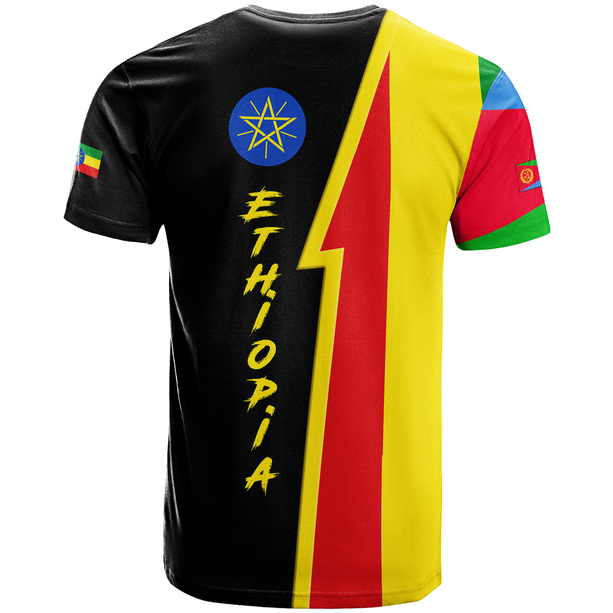Eritrea Combine Ethiopia Flag Legend T Shirt LT12 - Wonder Print Shop