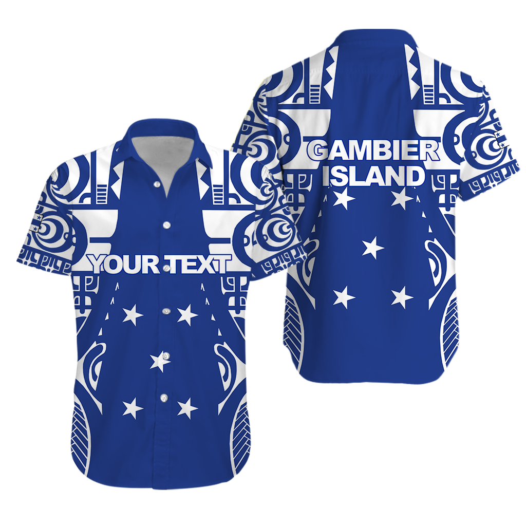 (Custom Personalised) Gambier Islands Tribal Hawaiian Shirt LT12 - Wonder Print Shop