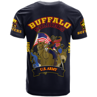 Big Boy Buffalo Soldiers T Shirt Blue LT12 - Wonder Print Shop