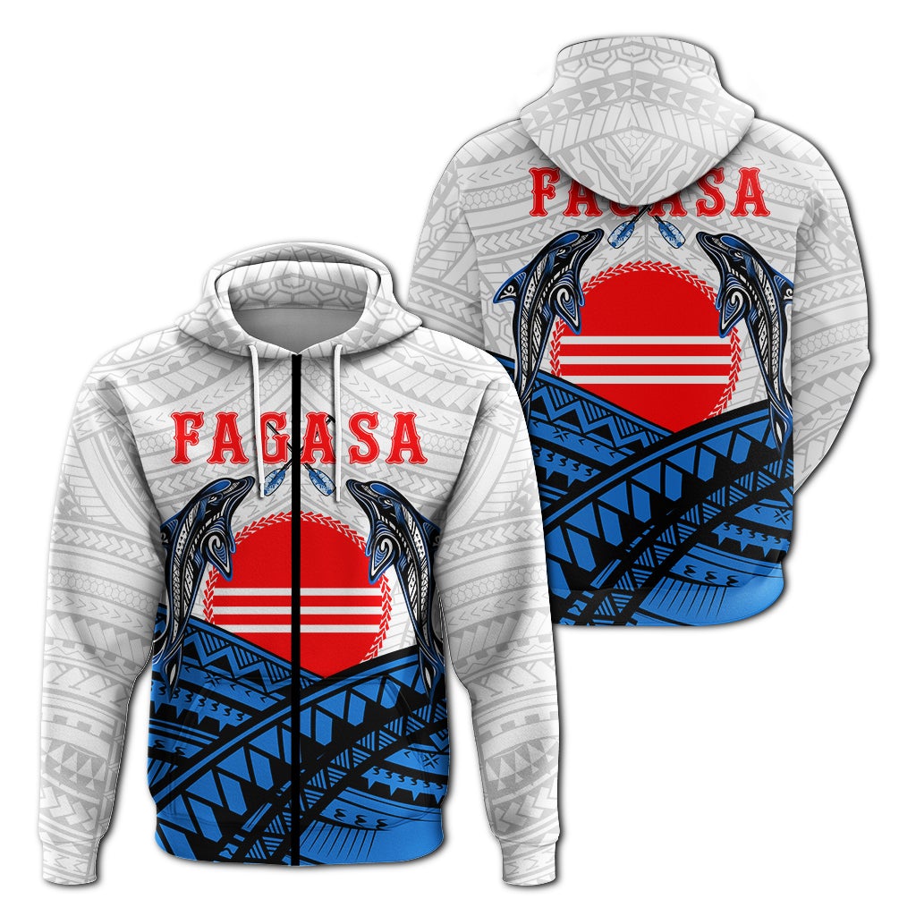 American Samoa Zip Up Hoodie Fagasa Fealofani Samoa LT12 - Wonder Print Shop